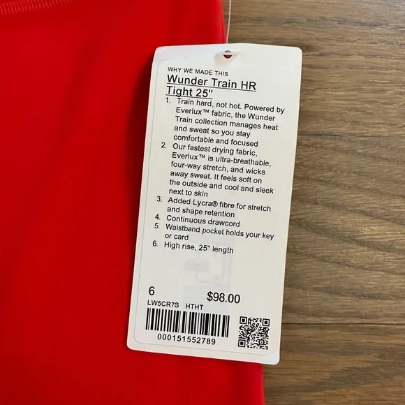 Lululemon Wunder Train High Rise Leggings - Picture 3 of 4